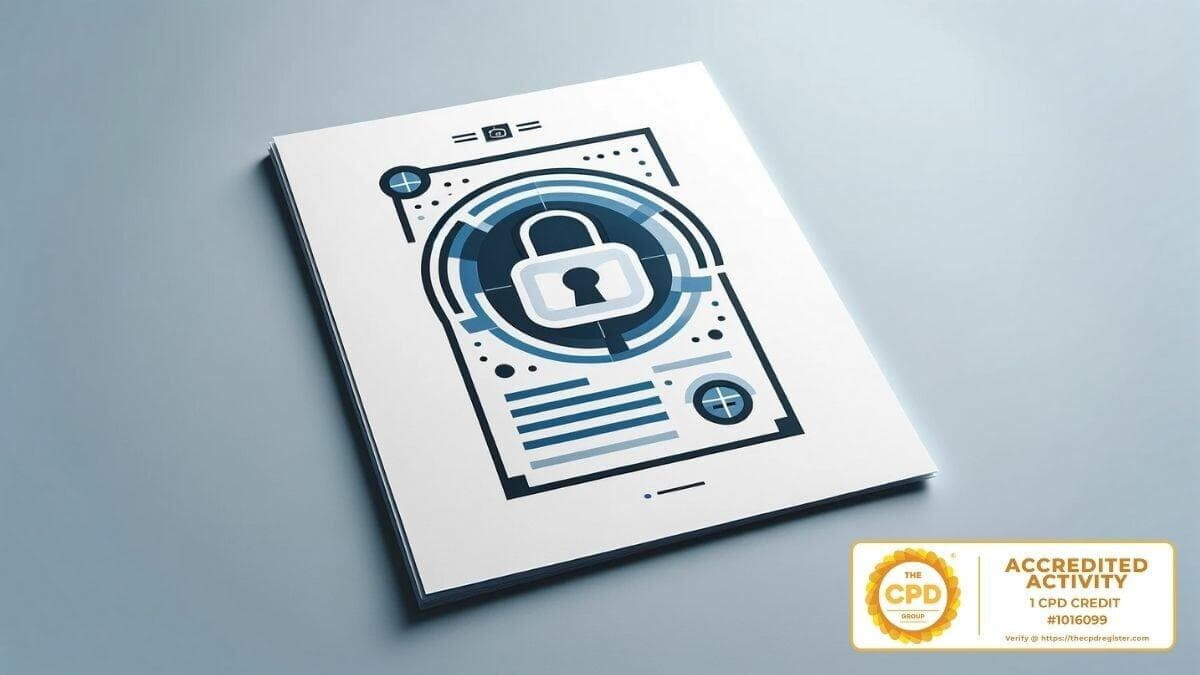 Graphic representing secure data networks for the Advanced Data Protection and Compliance course