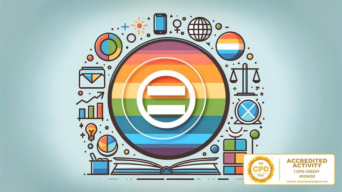 Illustration of diverse colleagues collaborating in the workplace for the Equality and Diversity course